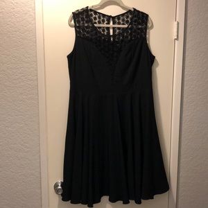 LBD with sheer Lace detailing